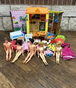 Barbie 1970 Country Living Home inklusive Zubehör und Puppen - SIEHE BESCHREIBUNG - Bild 1 von 24