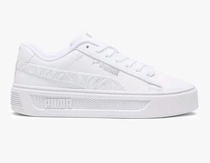 Puma Smash Platform v3 weiß silber rose Damengröße 7 - Bild 1 von 6