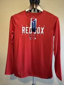 Nueva con etiquetas Camiseta Nike Dri-Fit Boston Red Sox Juvenil Grande Manga Larga - Imagen 1 de 4