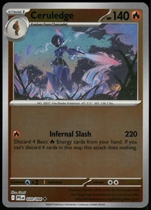 Holograma inverso Ceruledge 020/094 poco común ME02: llamas fantasmales - Imagen 1 de 2