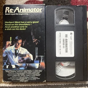 Re-Animator Unrated VHS Vestron Video Horror Super Clean & Crisp! - Picture 1 of 5