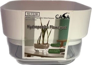 Hydroponic Flower Pot Transparent Clear Observe Growth - Picture 1 of 3