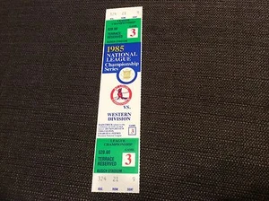 1985 Full Unused NM Mint NLCS St Louis Cardinals Dodgers Ozzie Smith G3 - Picture 1 of 2