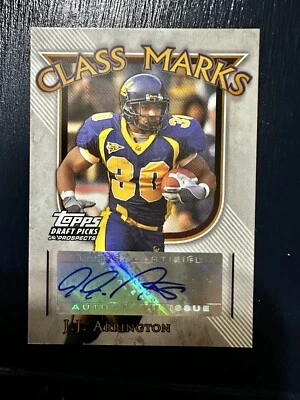 2005 Topps Draft Picks & Prospects - Class Marks #CM-JJA J.J. Arrington (AU, RC) - Image 1 of 2