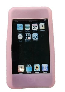 Pink Silicone Skin Gel Case for the Apple iPod Touch 1st Generation / 1G - Picture 1 of 3