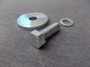 Ford Essex V6 H/T ZINC Plated Front Crankshaft Pulley Bolt & Special Washer - Picture 1 of 2