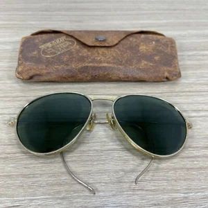 Vintage Pur-O-Ray Opthalmic Sunglasses SG1 Original Leather Case Spring Back - Picture 1 of 17