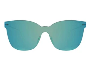 NEW - ILLESTEVA 'PIAZZA MASK' Blue/Gold-Tone C4 CAT-EYE MIRRORED SUNGLASSES - Imagen 1 de 3