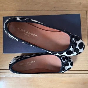 Carvela Kurt Geiger Black Fringed Leather Ladies Loafer Shoes ~ Size 7 (40) - Picture 1 of 7