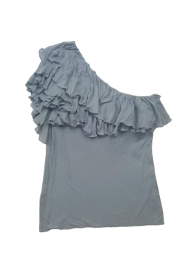 Top Ralph Lauren para mujer, un hombro, gris, grande Foto 1 de 4