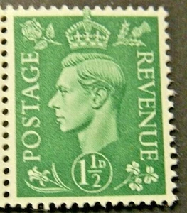 GB 1950-52 SG505 KGVI 1½d. PALE GREEN - MNH - Picture 1 of 1