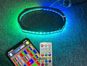 JHB 6x9" CHASING FLOW LED Trucks Audio Speaker Rings Lights Remote APP Ctrl Set - Bild 1 von 19