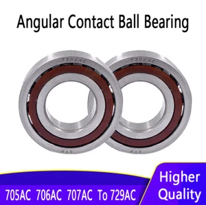 Precision Angular Contact Ball Bearing Steel Spindle Bearing 705AC Up To 729AC - Picture 1 of 7