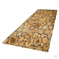 2pcs Fade-resistant Floor Carpet Mat 3D Area Rug for Bedroom Living Room 24x71"