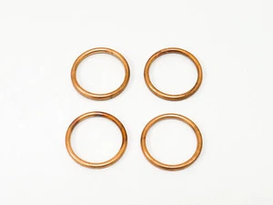 4x Exhaust Copper Gaskets For Kawasaki (K)Z 750 H LTD 1980-1983 - Picture 1 of 1