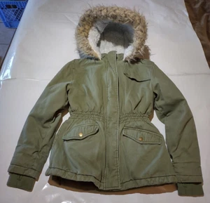  Girls Winter Parka Coat:  Thereabouts 3 in 1, Army Green, Girls M 10/12 - Picture 1 of 8