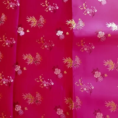 Stoff Jacqard Brokat cyclam Meterware - Bild 1 von 3