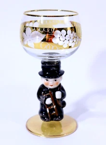 Goebel Hummel Figur Stiel Goldrand/Sockel Likör Weingläser W Germany - Bild 1 von 4