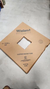 Wieland 1/4" Typ L 100’ Kupfer Wasserrohr - Bild 1 von 1