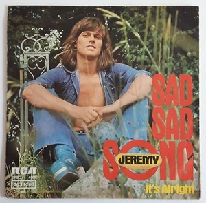 Vinyl-7"-Cover # only Cover # Jeremy # Sad Sad Song - It's Alright # 1975 # vg+ - Picture 1 of 2