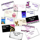 Personalised Large Colour Stickers/Address Labels 64x34 mm size. 24 per sheet