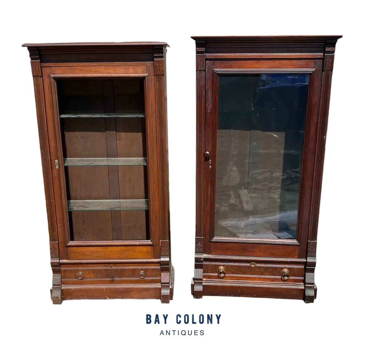 その他 Antique glass case Antique Mercantile Display Cases for sale | eBay