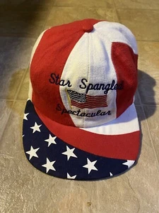 Vintage Star Spangled Spectacular Hat USA Flag BEAUTIFUL! 1990โs ๐๐บ๐ธ๐ข - Picture 1 of 10