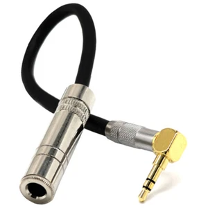 3.5mm Male Plug Jack Stereo Audio Cable To 6.35mm Female PVC/PE Extension Cable - Picture 1 of 6