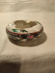 Signed Da Qing Quan Long Nian Zhi Chin (?) Ashtray 1940s - Picture 1 of 5
