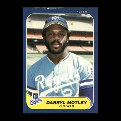 Darryl Motley 1986 Fleer Kansas City Royals #16 R3138D 16 - Image 1 of 2