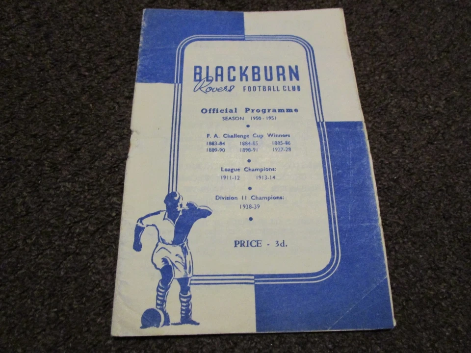 BLACKBURN ROVERS  v  COVENTRY CITY  1950/1  MARCH 3rd *rare* - Image 1 of 1