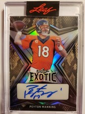 2022 Leaf Peyton Manning Prismatic Snake Skin Autograph #6/10 #EA-PM2