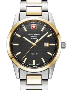 Swiss Alpine Military 7767.1147 Ladies Watch Argos two tone black 34mm 10ATM - Picture 1 of 5