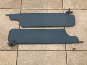 1980-1985 Datsun 720 Pickup BLUE Sun Visor Set R&L OEM JAPAN USED NICE - Picture 1 of 21