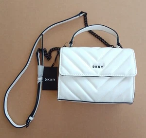 DKNY Veronica Top Handle White Shoulder Bag R14ERQ45 - Picture 1 of 12