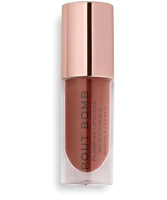 P'out Bomb Plumping Gloss Cookie Deep Nude | High-shine plumping gloss - Image 1 of 4