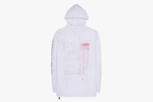 Travis Scott Birds Eye View Tour Anorak Jacket White Astroworld Utopia Large L - Picture 1 of 1