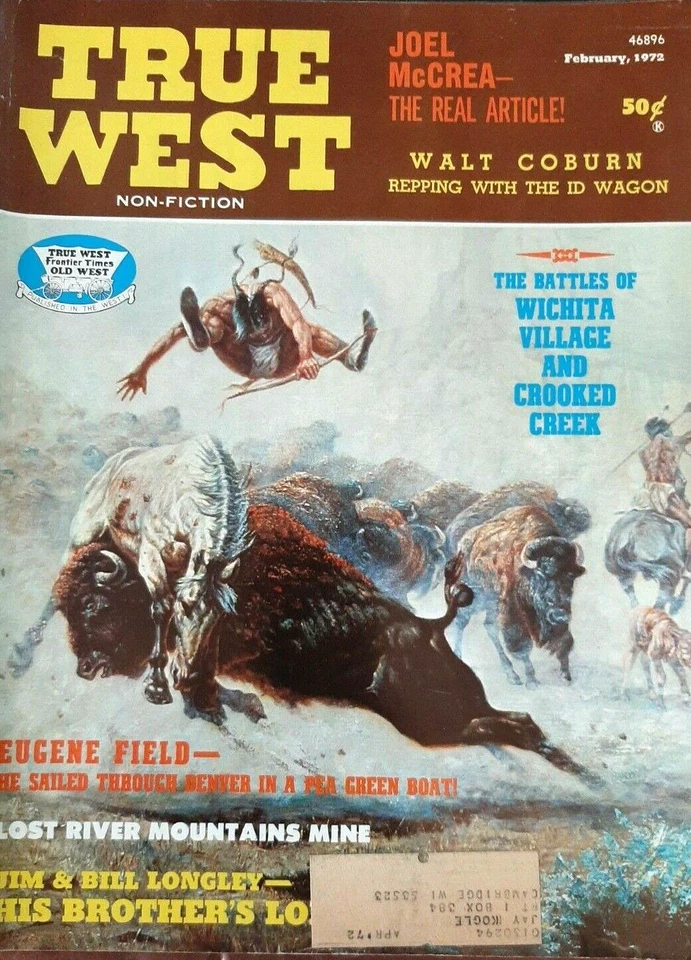 THE WEST Magazine February 1972 True Stories Lost River Mine Crooked Creek Foto 1 de 2