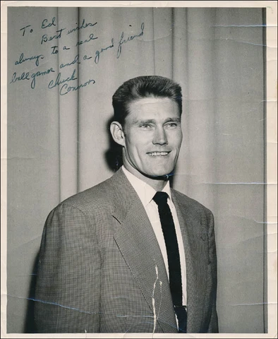 CHUCK CONNORS - INSCRIBED PHOTOGRAPH SIGNED Cover