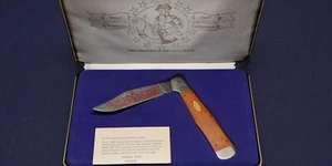 CASE CCH1050SS George Washigton 200th Anniversary 1789-1987 Cherry Wood Box New - Picture 1 of 8