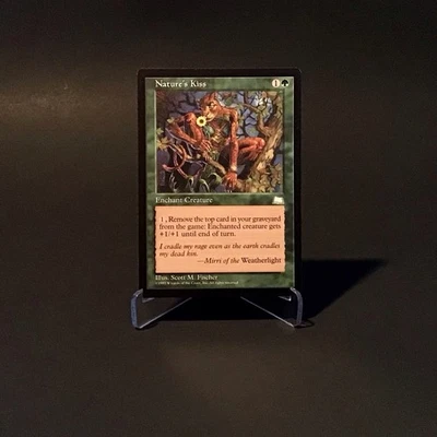 Magic: The Gathering Nature's Kiss MTG Weatherlight Vintage 1997 NM - Image 1 of 2