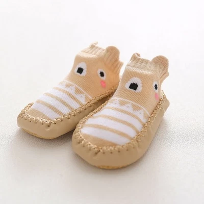 Newborn Baby Girl Boy Toddler Anti-Slip Socks Shoes Floor Slippers Sock Shoes UK - Image 1 of 4