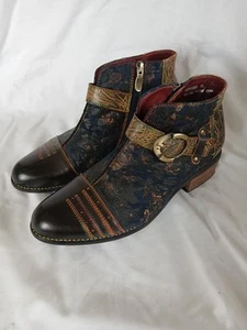 Spring Step L'Artiste Womens Georgiana French Style Ankle Bootie Size 39 (8.5) - Picture 1 of 16