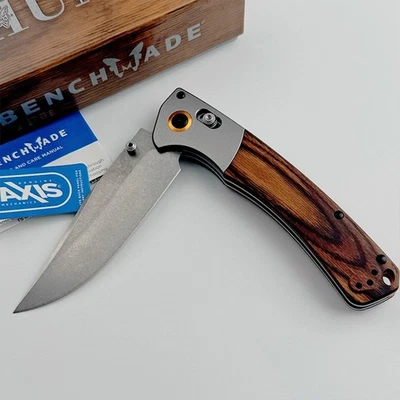 Cuchillo Plegable Benchmade 15080-2 Crooked River CPM-S30V Madera Mango Estabilizado Foto 1 de 4
