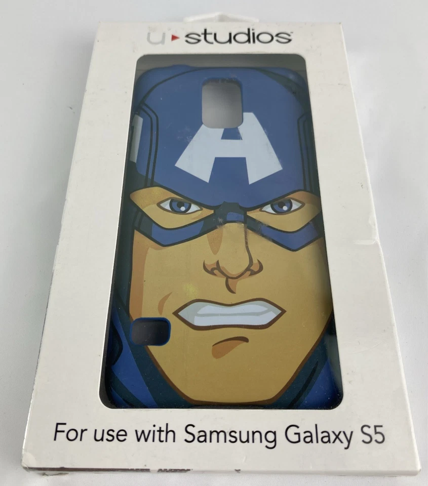Captain America Samsung Galaxy S5 Hard Case Marvel Universal Studios New Sealed - Image 1 of 4