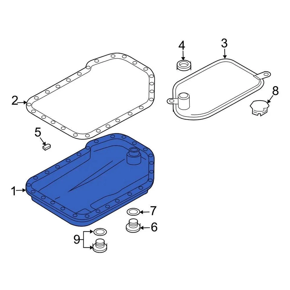 For Audi S4 2000-2005 Audi 01V321359B Transmission Oil Pan - Изображение 1 из 4