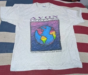 Camiseta vintage 1993 Avon Indiana No Place Like Home Globe Earth años 90 XL - Imagen 1 de 9