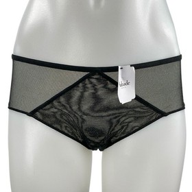 NEW Aubade Women's Black Sheer Mesh See Through Panty Undies Lingerie Size S