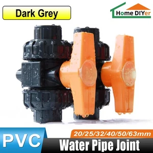 Double Union Ball Valves Adjustable Pvc Koi Pond Plumbing Engineering ID 20~63mm - Picture 1 of 14