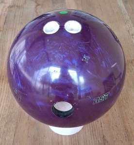 Vintage 13 Pfund 12,1 Unzen Roto Grip X-2 RST X2 blau violett Bowlingkugel RH - Bild 1 von 5